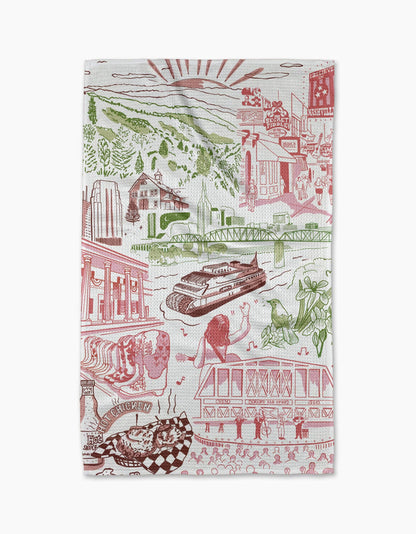 Nashville in Color Tea Towel