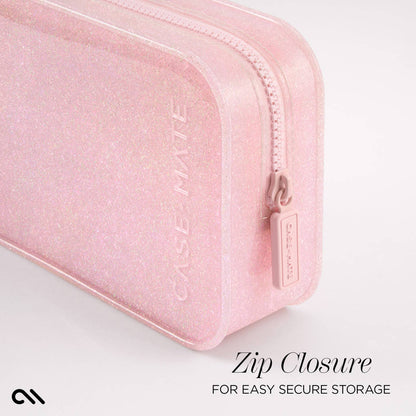Case-Mate Jelly Makeup Bag: Ballet Pink Twinkle