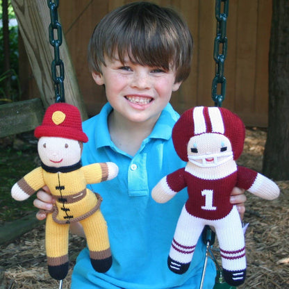 Football Player Knit Doll