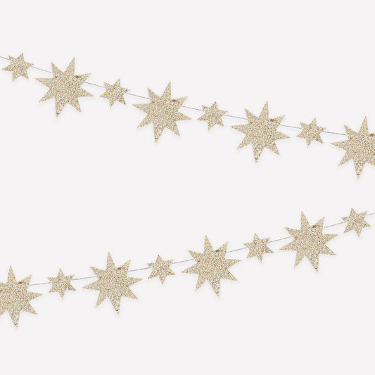 Gold Star Mini Garland