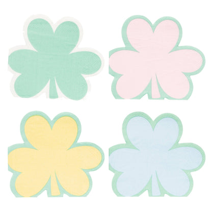 Pastel Shamrock Cocktail Napkin Set