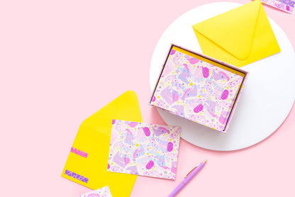 Boxed Notecard Set - Let's Go Girl - 10 Card Set