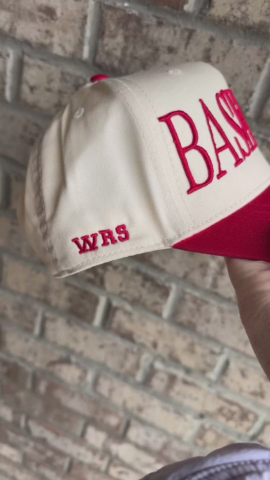 Baseball Hat with 3D Embroidery