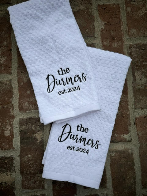 Custom EST. Dish Towel