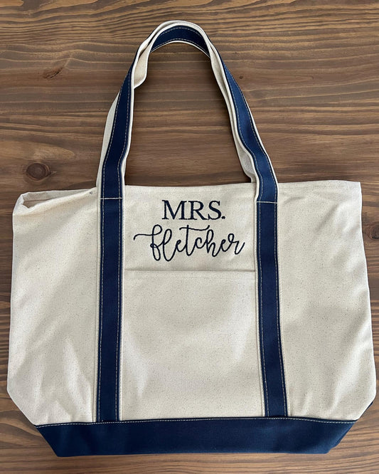 Personalized Canvas Tote